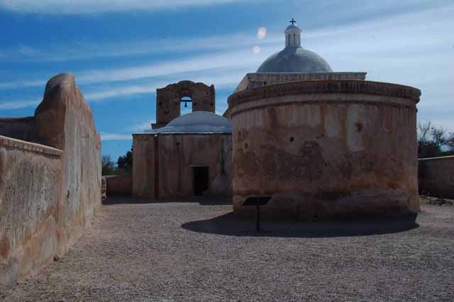 Mission San Jose de Tumacacori from the rear